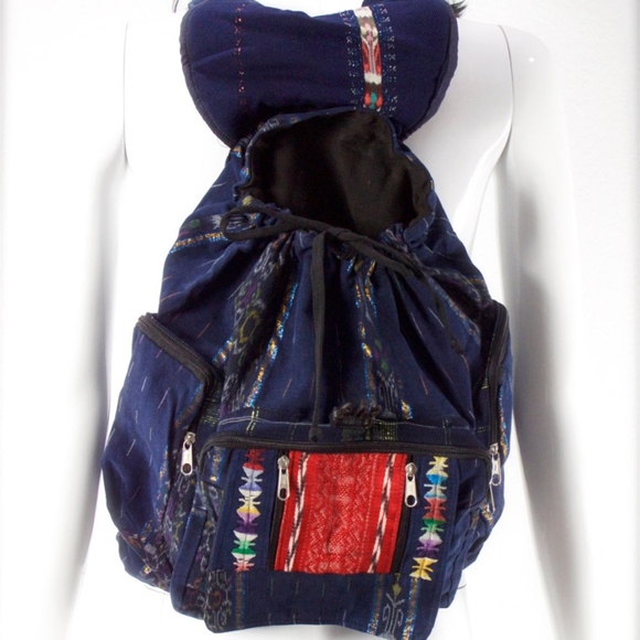 VTG 80\'s Guatemala Huipil Woven Backpack main image 2